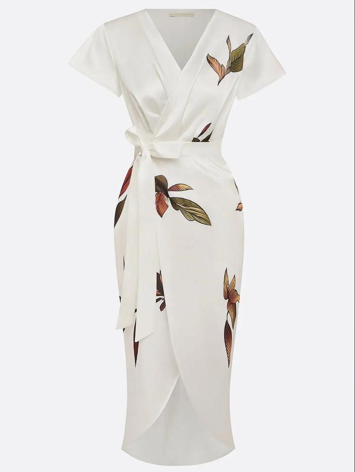 Amelia | Elegancka sukienka kopertowa - Eliza-Warszawa