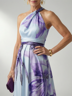Amiel | Lekka sukienka maxi w kwiaty - Eliza-Warszawa