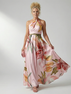 Amiel | Lekka sukienka maxi w kwiaty - Eliza-Warszawa