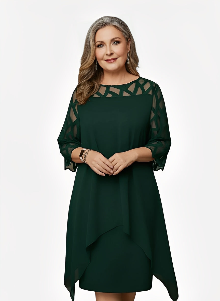 Isabelle | Elegancka, letnia sukienka o dopasowanym kroju i regulowanym dopasowaniu - Eliza-Warszawa