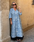 Lumera | Sukienka midi z nadrukiem w stylu vintage z miękkiego materiału