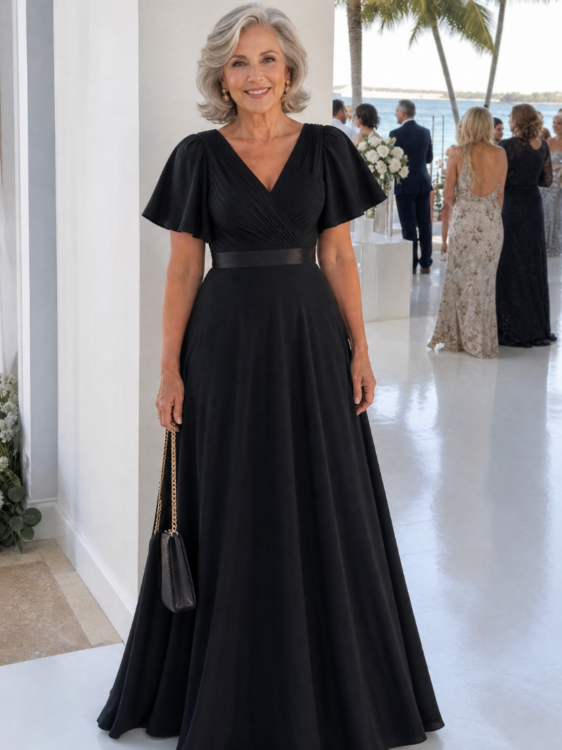 Mige | Sukienka maxi z bufkami - Eliza-Warszawa