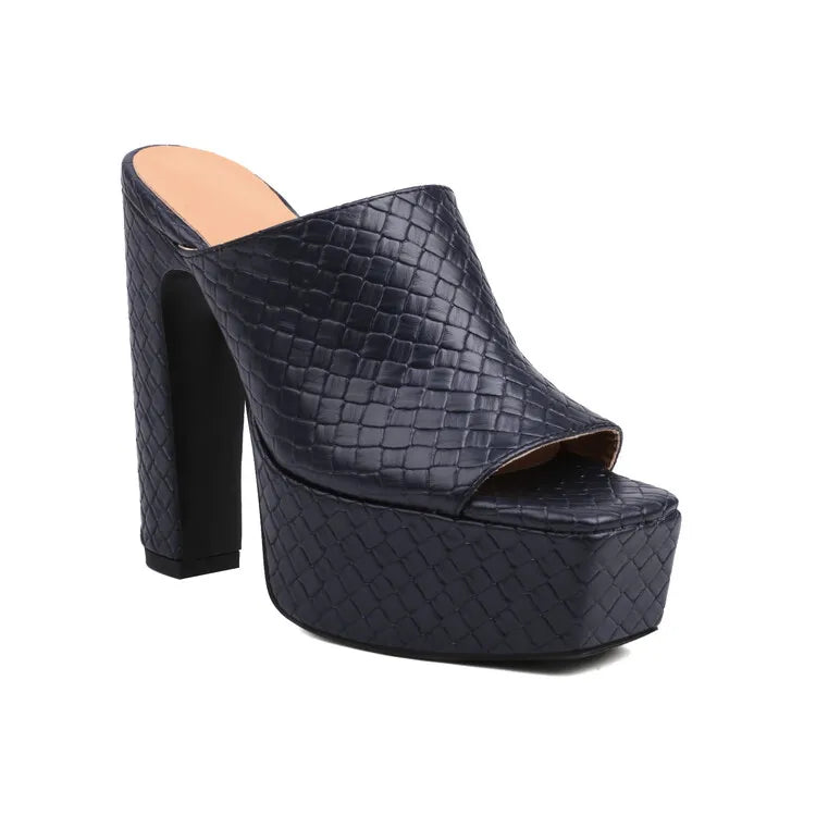 Sandały na platformie ze skóry Bianca