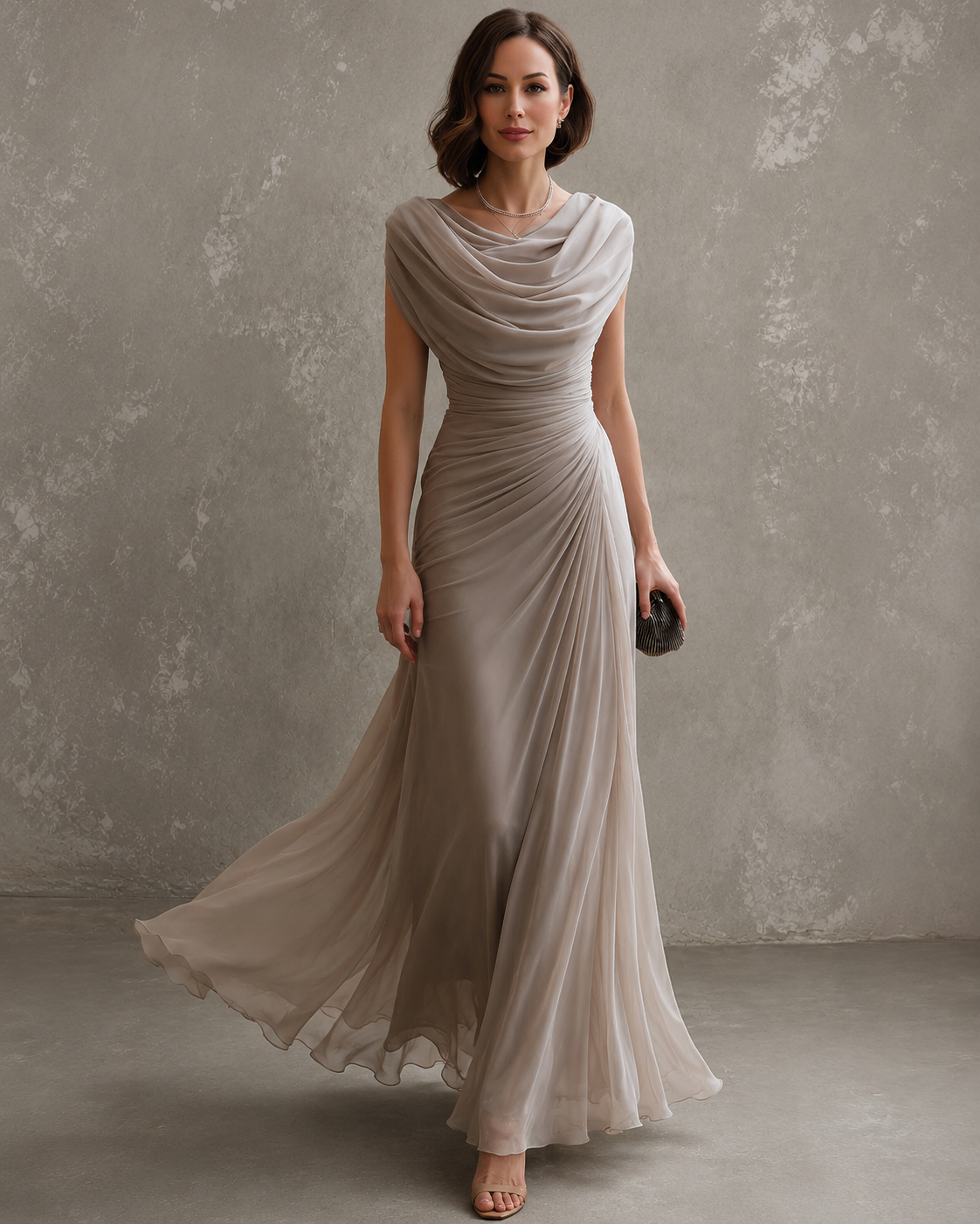 Jilliann | Elegancka sukienka maxi