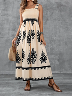 Sukienka maxi w stylu boho z nadrukiem medalionu - Eliza-Warszawa