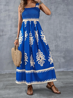 Sukienka maxi w stylu boho z nadrukiem medalionu - Eliza-Warszawa