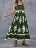 Sukienka maxi w stylu boho z nadrukiem medalionu - Eliza-Warszawa
