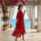 Veronica | Elegancka letnia sukienka - Eliza-Warszawa