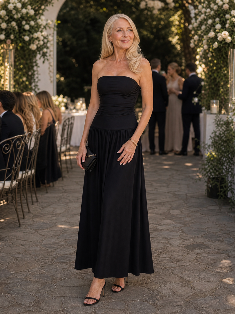 Zelene | Sukienka midi z marszczonym gorsetem - Eliza-Warszawa